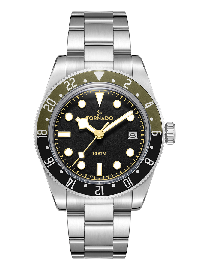 Lumina Analog Black Dial Watch