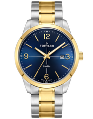 Tornado Classic Men's Analog Blue Dial Watch -T24007-TBTN