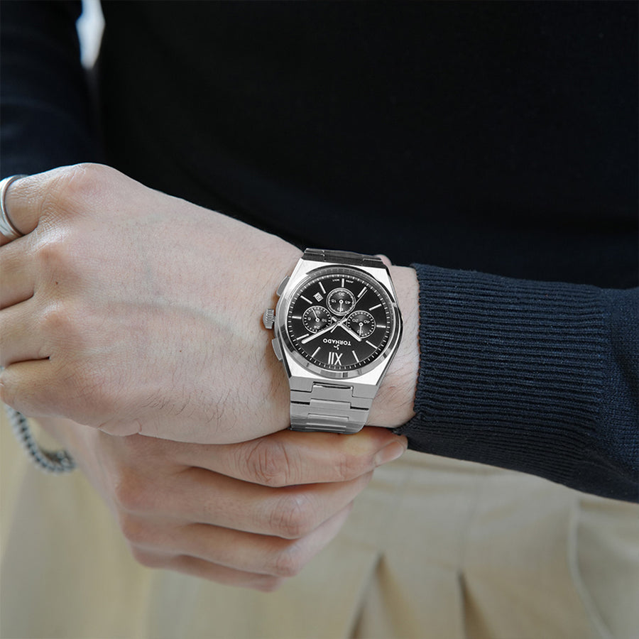 AURORA NOVA Multi Function Black Silver