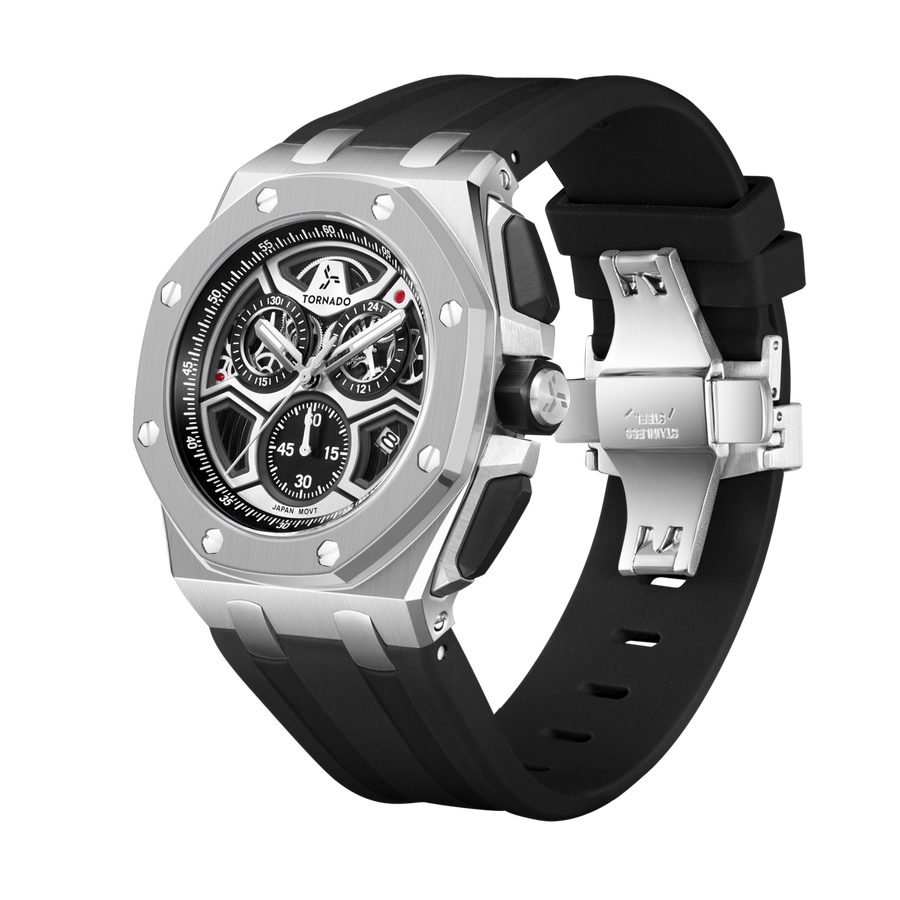 LUMINA CHRONOSPHERE Chronograph Silver Black