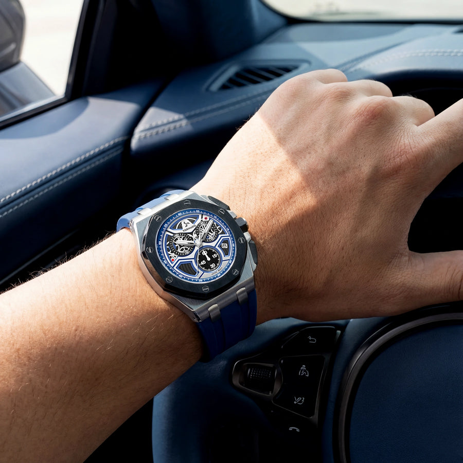 LUMINA CHRONOSPHERE Chronograph Blue and Black