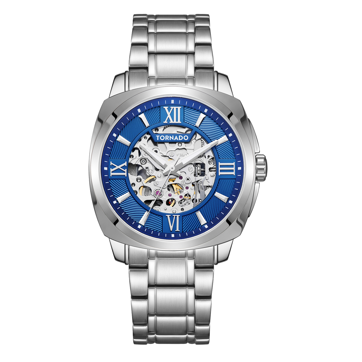Tornado AUTONOVA Men's Automatic Blue Dial Watch - T7316-SBSNW
