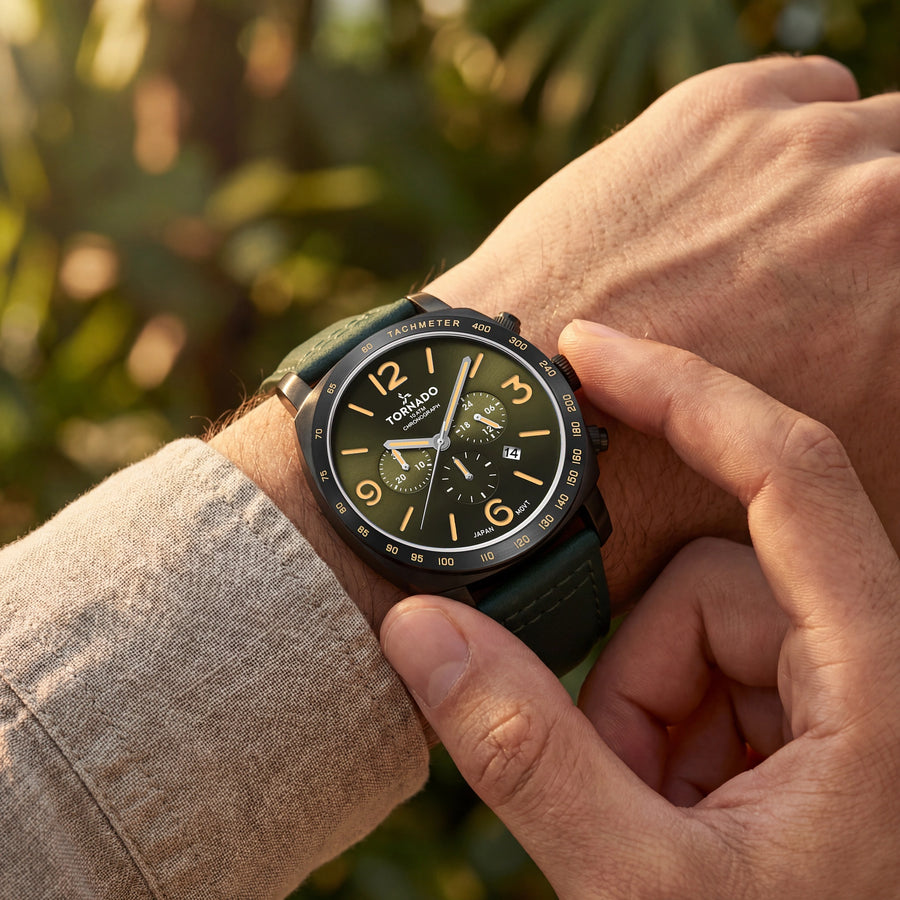 LUMINA CHRONOSPHERE Chronograph Green Black